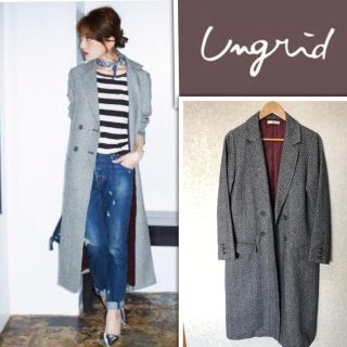 ungrid アングリッド ツイードダブルロングコート