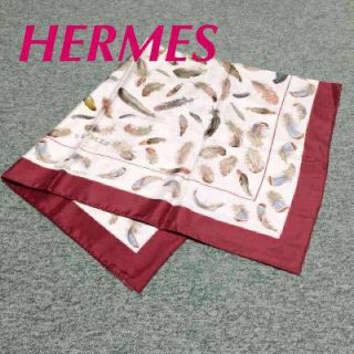 エルメス(Hermes)の【値下げ】エルメス 大判スカーフ 羽根柄(バンダナ/スカーフ)