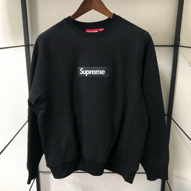超爆安 Supreme 【M】黒 - Supreme Box Crewneck Logo Tシャツ