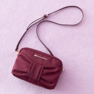 ジルバイジルスチュアート(JILL by JILLSTUART)のナイロンバゲージ ビジュー レッド(ショルダーバッグ)