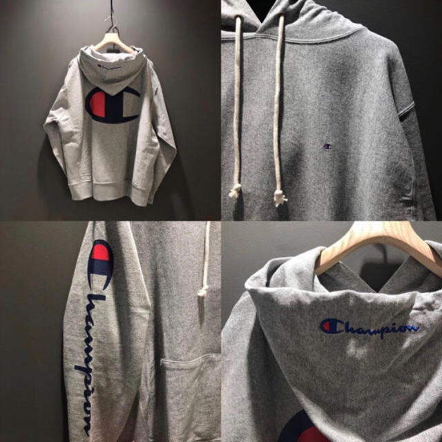 BEAMS(ビームス)のChampion × BEAMS JAPAN  別注 ビッグロゴ パーカ メンズのトップス(パーカー)の商品写真