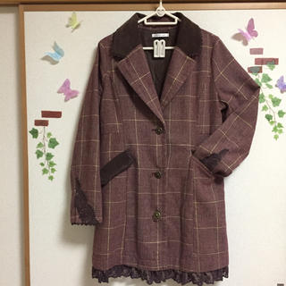 アクシーズファム(axes femme)の♡ アクシーズファム チェック柄 ロング コート ♡(ロングコート)