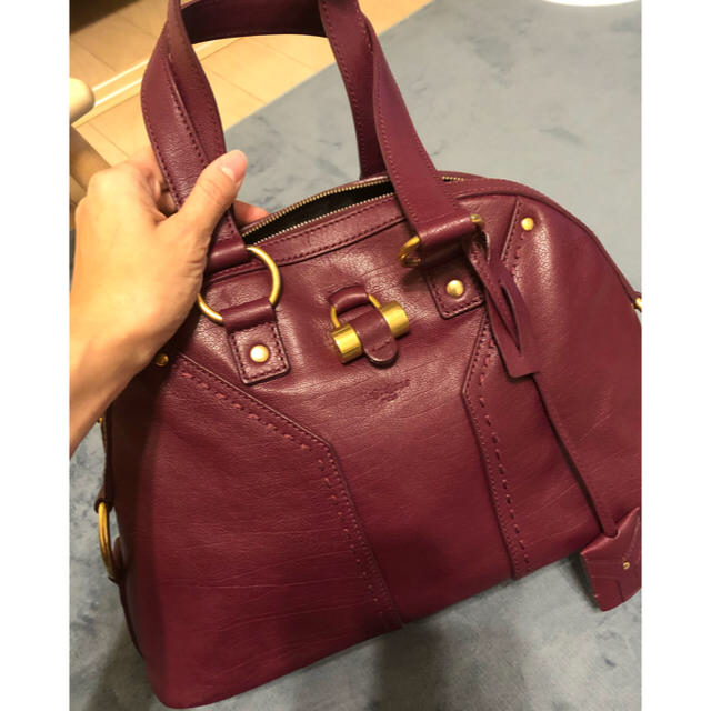 正規品販売! Laurent Saint - パープル スモール バッグ ミューズ サンローラン トートバッグ 正規品販売! Laurent Saint - パープル スモール バッグ ミューズ サンローラン トートバッグ