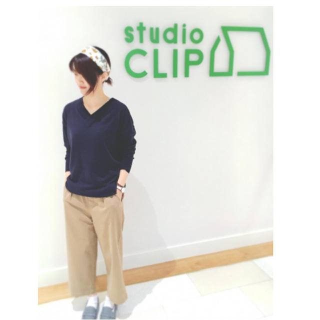 STUDIO CLIP(スタディオクリップ)のスタジオクリップ　DAYS Vネックロングニット レディースのトップス(ニット/セーター)の商品写真