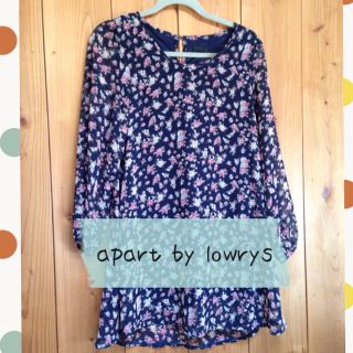 アパートバイローリーズ(apart by lowrys)のapart by 秋ワンピ 値下げ(ミニワンピース)