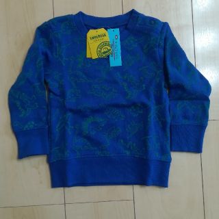 マザウェイズ(motherways)のマザウェイズ トレーナー 恐竜 ブルー 90サイズ(Tシャツ/カットソー)