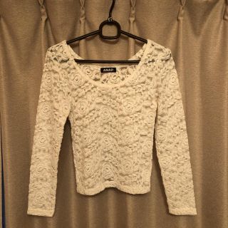 アナップ(ANAP)のアナップの花柄レース、トップス(カットソー(長袖/七分))