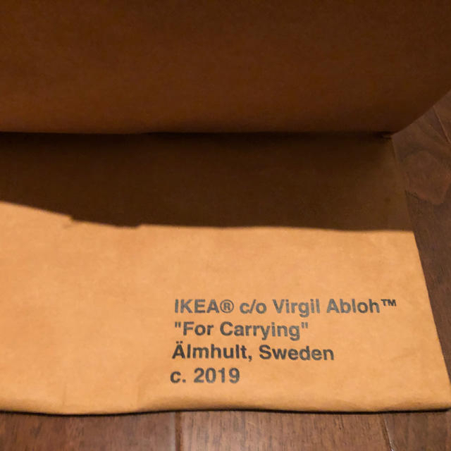 IKEA(イケア)のIKEA virgil abloh MARKERAD キャリーバッグ  Lサイズ メンズのバッグ(トートバッグ)の商品写真