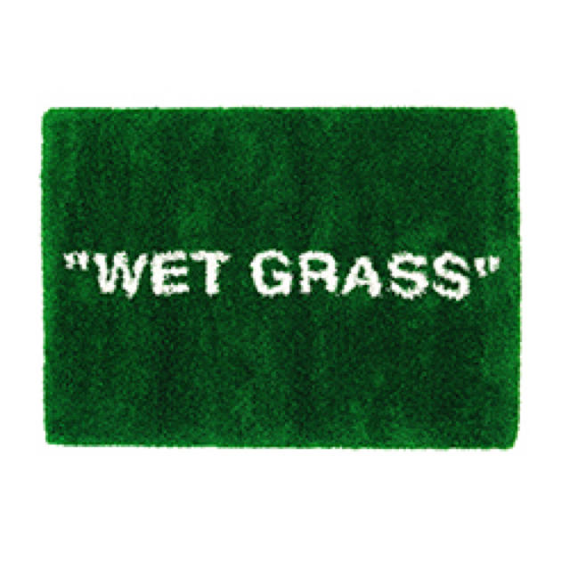 IKEA virgil abloh ラグ wet grass グリーン