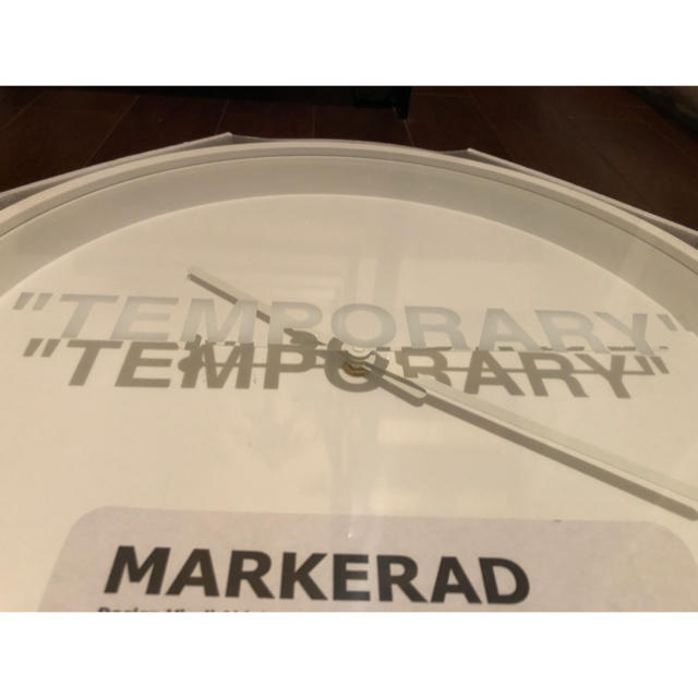 IKEA MARKERAD virgil abloh ウォールクロック 時計 - 掛時計/柱時計