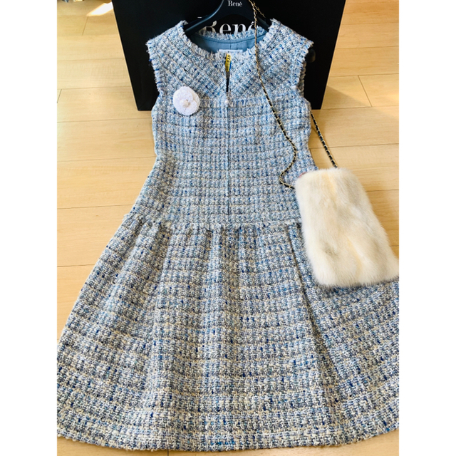 René - まぁ様専用 Rene ルネ ツイードワンピース 85000↑❤️の通販