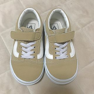 ヴァンズ(VANS)のVANSオールドスクール　ベージュ17cm(スニーカー)