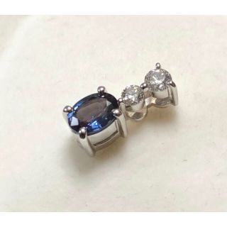 PT900 アレキサンドライト ペンダントトップ　0.46ct D0.16ct(ネックレス)