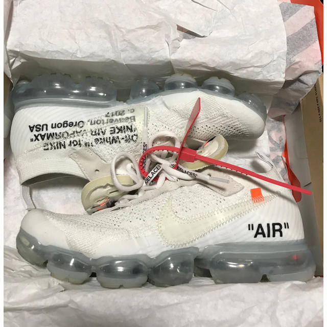 nike offwhite vapor max white 27cm