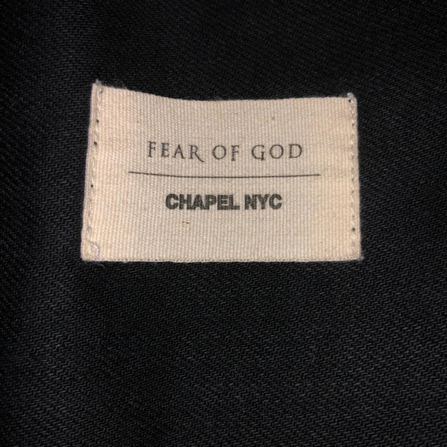 FEAR OF GOD(フィアオブゴッド)のFear of God chapel nyc denim tote bag メンズのバッグ(トートバッグ)の商品写真