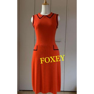 フォクシー(FOXEY)のFOXEY     ニットワンピース(ひざ丈ワンピース)