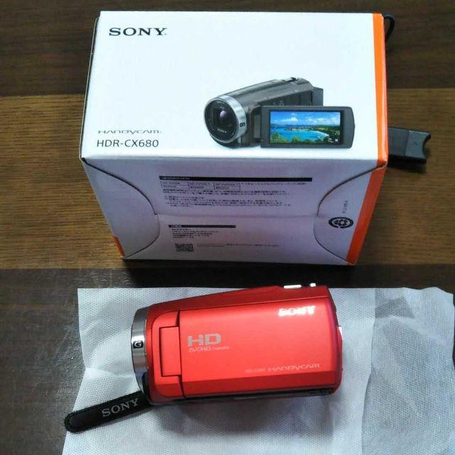 価格交渉歓迎　SONY HDR-CX680 レッド ビデオカメラ