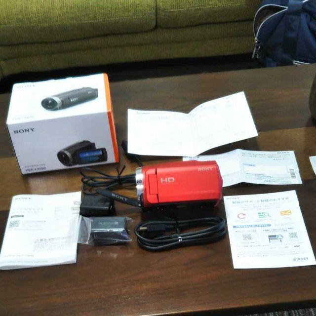 価格交渉歓迎　SONY HDR-CX680 レッド ビデオカメラ