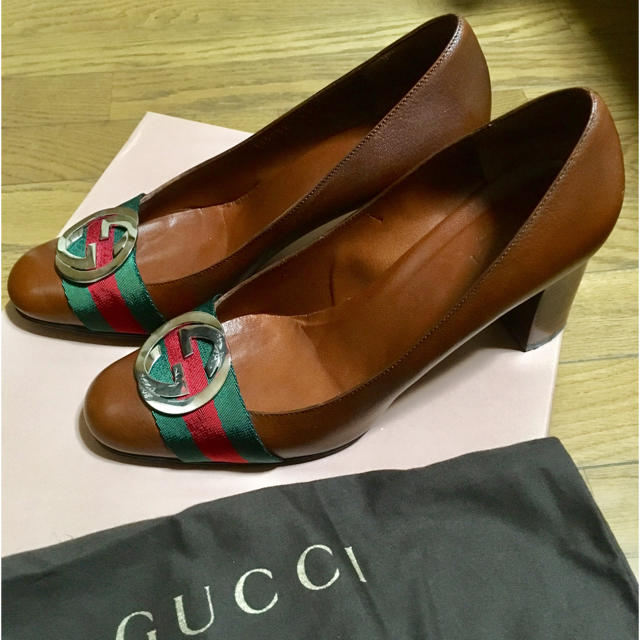 Gucci チャンキーヒールシューズ 37 1/2 ciaociaoibiza.com