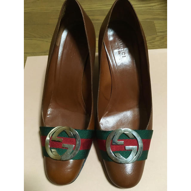 Gucci(グッチ)のGucci チャンキーヒールシューズ 37 1/2 レディースの靴/シューズ(ハイヒール/パンプス)の商品写真