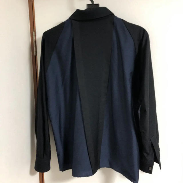 ISSEY MIYAKE(イッセイミヤケ)の【美品】ISSEYMIYAKE イッセイミヤケ 16aw バイカラー 比翼シャツ メンズのトップス(シャツ)の商品写真