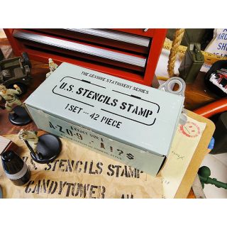 ステンシルスタンプ アンティーク はんこ スタンプ 英字 アルファベット(はんこ)