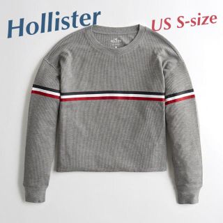 ホリスター(Hollister)の新品★ ホリスター ストライプ ワッフル ボーイフレンド 長袖 Tシャツ(Tシャツ(長袖/七分))