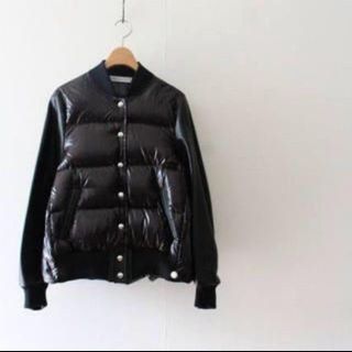 サカイ(sacai)のsacai ダウンスタジャン　ネイビー×ホワイト(ダウンジャケット)