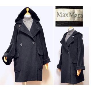 マックスマーラ(Max Mara)の【11/4迄✨目玉品】MaxMara 最高級白タグ★カシミア混フード付コート(ロングコート)