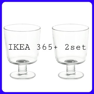 イケア(IKEA)のIKEA 365+ ゴブレット クリアガラス ２個セット(グラス/カップ)