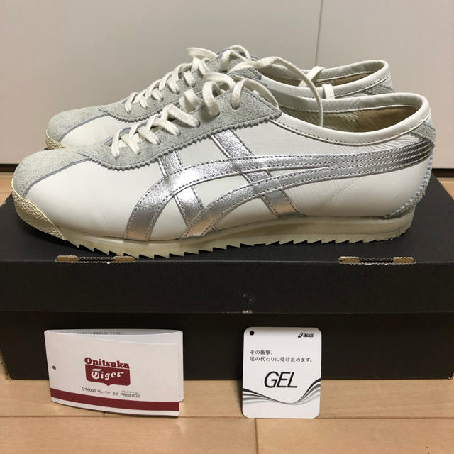 Onitsuka Tiger(オニツカタイガー)の美品★オニツカタイガー レザースニーカー・シルバーラメ 24cm レディースの靴/シューズ(スニーカー)の商品写真