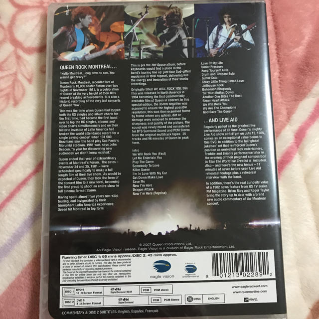 Queen ROCK MONTREAL & LIVE AID（輸入盤DVD） エンタメ/ホビーのDVD/ブルーレイ(ミュージック)の商品写真