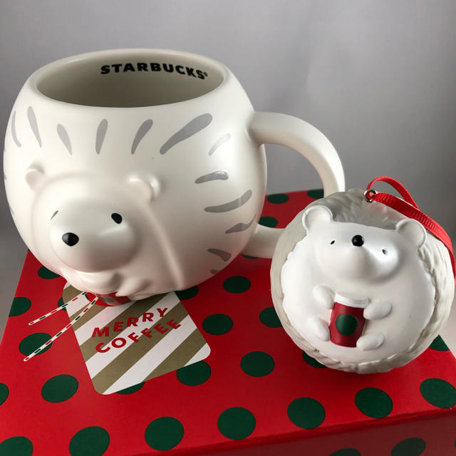 スタバ　ホリデー　クリスマス　マグカップ　オーナメント　ヘッジホッグ