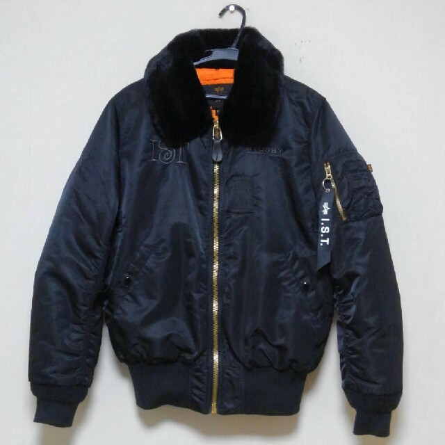 STUSSY - 【激レア】ALPHA×STUSSY B-15 別注 コラボ【ブラック STUSSY - 【激レア】ALPHA×STUSSY B-15 別注 コラボ【ブラック