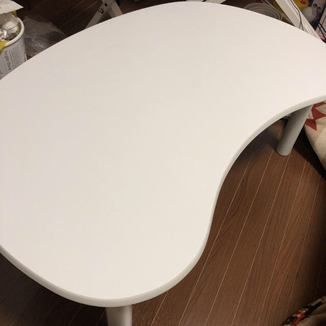 ニトリ ローテーブル ホワイト 丸 楕円の通販 by S｜ラクマ