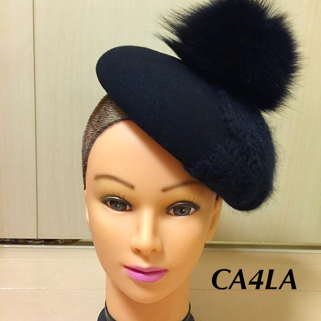 CA4LA(カシラ)のCA4LA★カシラ ベレー帽ポンポン付き レディースの帽子(ハンチング/ベレー帽)の商品写真