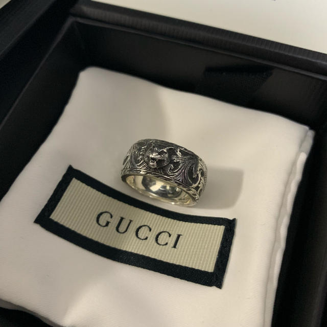 Gucci(グッチ)の【正規店購入】gucci キャットヘッド シルバーリング(最終値下げ) メンズのアクセサリー(リング(指輪))の商品写真
