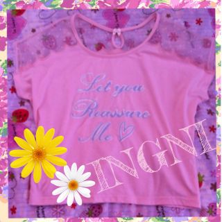 イング(INGNI)のINGNI♡スカラップレーストップス送込(カットソー(半袖/袖なし))