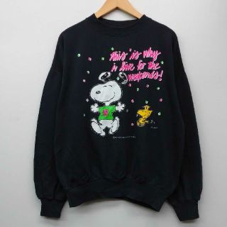 スヌーピー(SNOOPY)のVINTAGE スヌーピー BLUES LONDON スウェット L(スウェット)