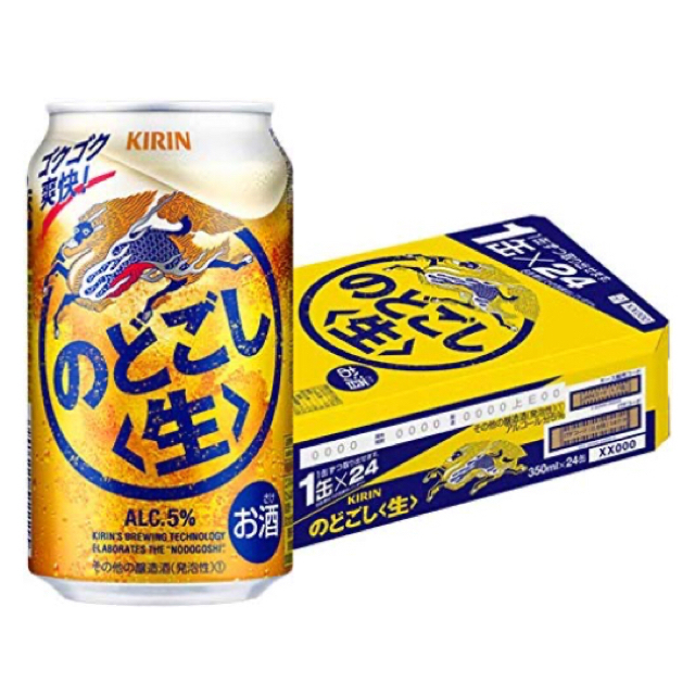 キリン(キリン)のキリン のどこし生 17本セット 食品/飲料/酒の酒(ビール)の商品写真