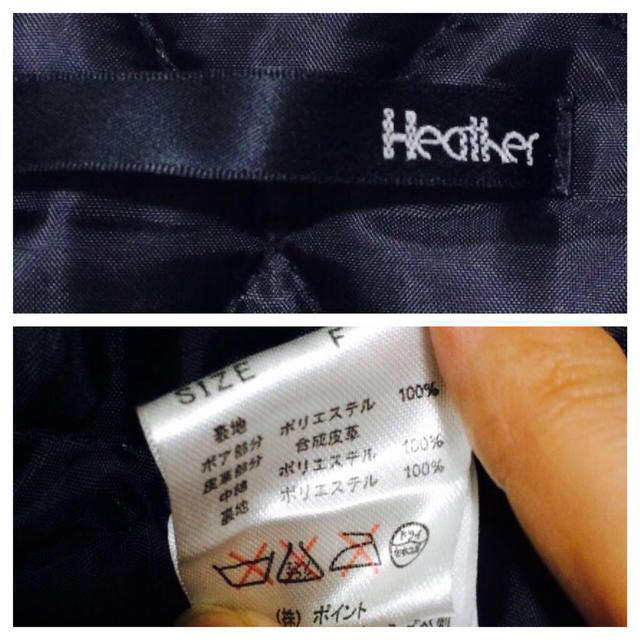 heather(ヘザー)の13火まで値下げ♡ヘザーボアライダースF レディースのジャケット/アウター(ライダースジャケット)の商品写真