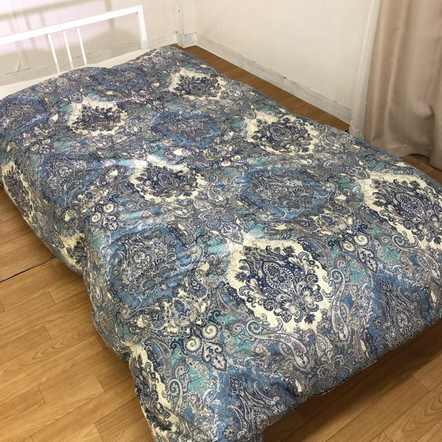 寝具新品‼️超長綿生地ハンガリーマザーダウン二層羽毛掛布団 ダウン９３% シングル