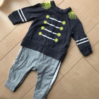 ベビーギャップ(babyGAP)のベビーギャップ ディズニーコラボ ロンパース セットアップ風 ベビー服(ロンパース)