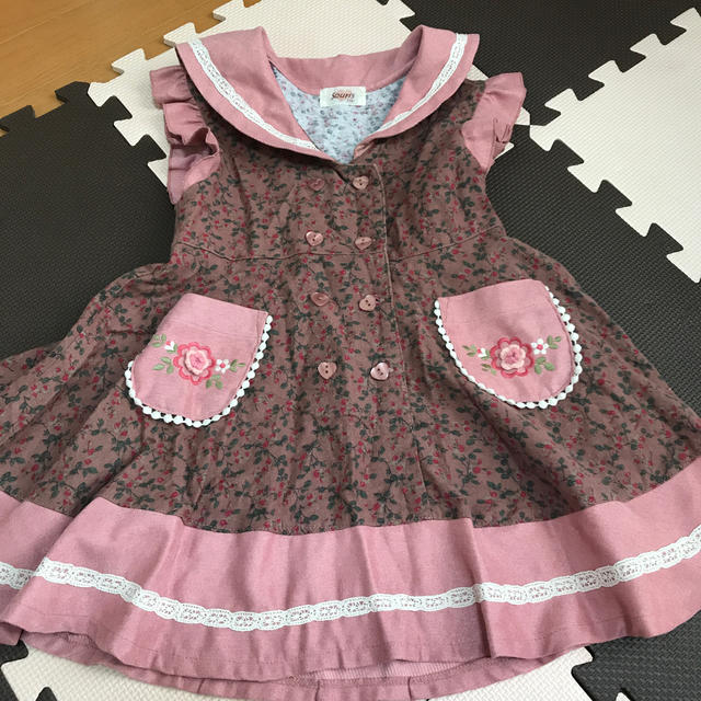 Souris(スーリー)のスーリー  セーラーワンピース110 キッズ/ベビー/マタニティのキッズ服女の子用(90cm~)(ワンピース)の商品写真