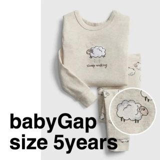 ベビーギャップ(babyGAP)の【新品】110cm オーガニック　ひつじ　パジャマ　110(パジャマ)