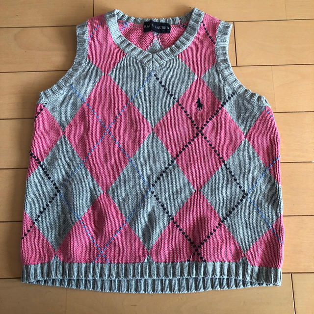 POLO RALPH LAUREN(ポロラルフローレン)のラルフローレン ベスト 130 キッズ/ベビー/マタニティのキッズ服女の子用(90cm~)(ニット)の商品写真