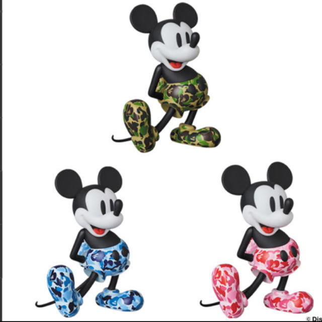 VCD BAPE® MICKEY MOUSE GREEN BLUE PINK