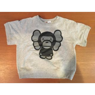 アベイシングエイプ(A BATHING APE)のA BATHING APE×KAWS 半袖スウェット（キッズサイズ）(Tシャツ/カットソー)