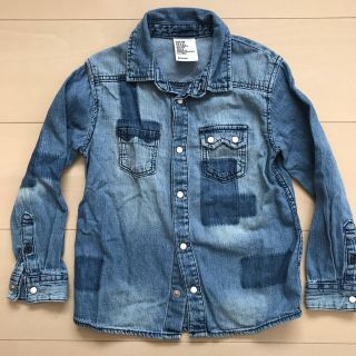 エイチアンドエム(H&M)のH&M キッズ デニムシャツ＋カシウェア(ブラウス)