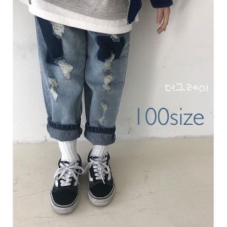 ダメージデニム　100size(パンツ/スパッツ)